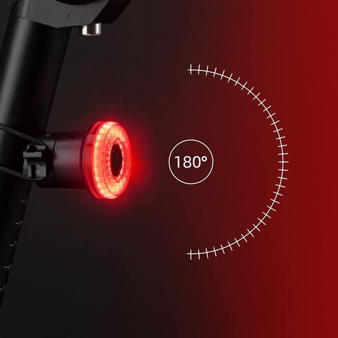 ROCKBROS Smart Bike Tail Light Break Sensing Bike Light Rechargeable Waterproof Auto On/Off Ultra Bright LED in Saudi Arabia
