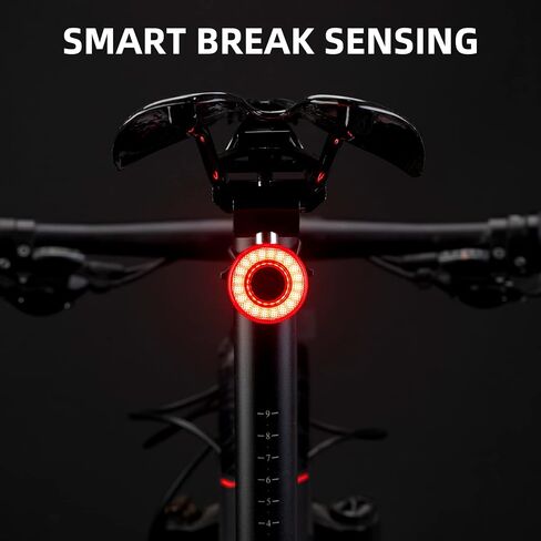 ROCKBROS Smart Bike Tail Light Break Sensing Bike Light Rechargeable Waterproof Auto On/Off Ultra Bright LED in Saudi Arabia