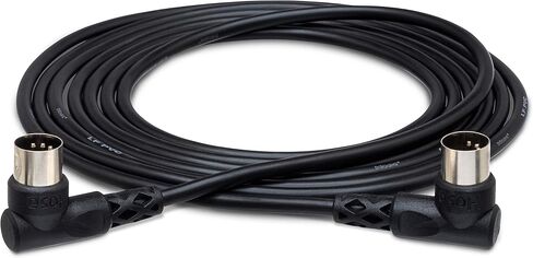 Hosa MID-310RR Right-angle MIDI Cable, Right-angle 5-pin DIN to Same, 10 ft in Saudi Arabia