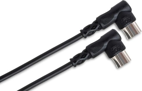 Hosa MID-310RR كبل MIDI ذو الزاوية اليمنى، زاوية يمين 5-pin DIN إلى نفسه، 10 قدم in Saudi Arabia