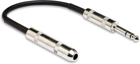 Hosa DOC-106 1/4" TRS إلى 1/4" TSF كابل محول مباشر للخارج، 6 بوصة in Saudi Arabia