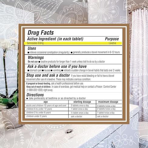 ملينات السينا (أقراص 8.6 مجم) مع السينوسيدات الطبيعية (600 قرص لكل زجاجة) | حجم العبوة القيمة لتخفيف الانتفاخ والإمساك والغازات وعدم انتظامها | تركيبة فعالة وآمنة طوال الليل in Kuwait