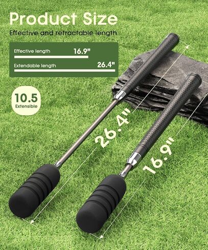 Retractable Golf Swing Trainer Stick Pro Swing Training Aid Extend 17-26 Inches Practice Golf Accessories for Men and Women Unique Golf Gifts in Saudi Arabia