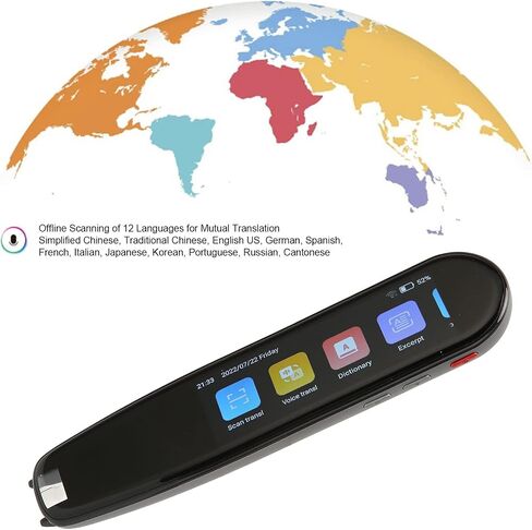 Scan Reader Pen Reading Pen for Kids Pen Scanner,Translation Pen 111 Language 2.99in Touch Screen Voice Recorder Scanner Translator with Dictionary for Picture Text in Saudi Arabia