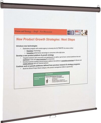 Quartet Wall and Ceiling Projection Screen, 96 x 96 Inches (696S) in Saudi Arabia