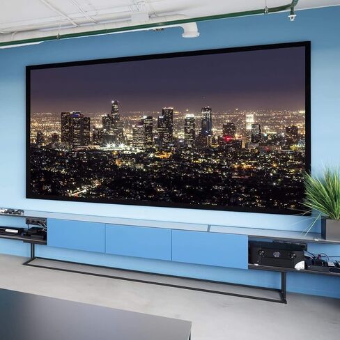 1 in x 60 ft - Vibrancy Enhancing Projector Screen Felt Tape Border Deepest Black Ultra High Contrast Flocking for DIY Screen Borders Absorbs Light, Brightens Image & Stops Bleed in Saudi Arabia