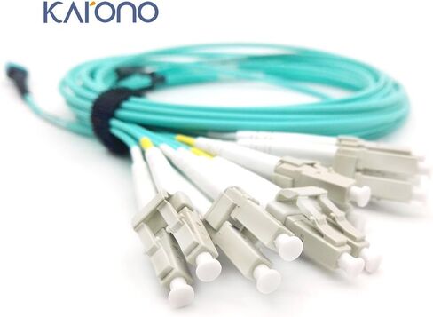 3M(10ft) MTP/MPO (APC) to 12 x LC Multimode Breakout Fiber Optic Cable, QSFP to 6 OM3 Duplex LC, QSFP+ 40/100Gbe, QSFP+ 40GBASE-PLR 4, 12 Strands in Kuwait