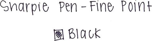 SHARPIE Wraps Pen, Fine Point, 4-Pack, Black (1924213) in Saudi Arabia