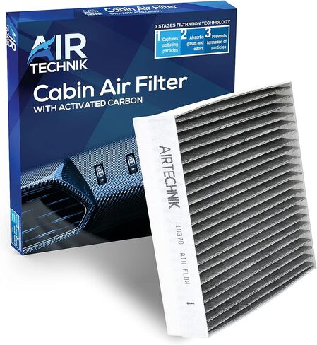 AirTechnik CF10370 Cabin Air Filter w/Activated Carbon | Fits Ford Mustang 2005-2014 - 4R3Z-19N619-AA in Saudi Arabia