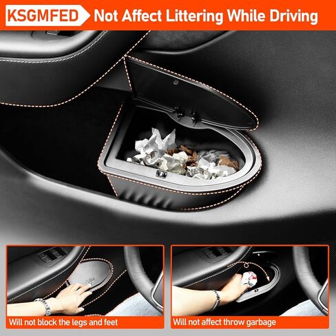 يمكن للقمامة أن تناسب طراز Tesla Y، صندوق تخزين المقعد الخلفي المنظم لوحدة التحكم المركزية الخلفية لملحقات Tesla Model Y، ملحقات سلة المهملات بنمط مخطط ثلاثي الأبعاد in Kuwait