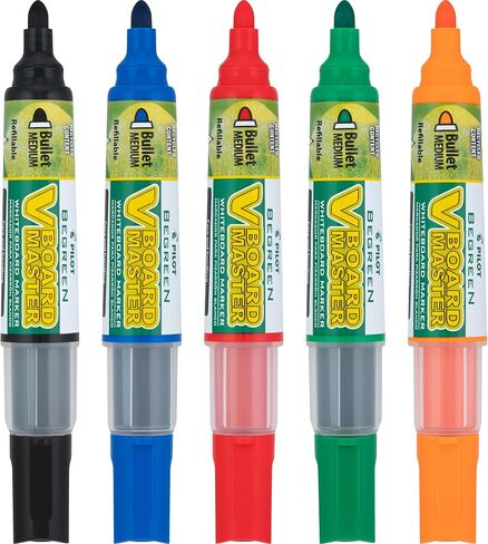 PILOT V Board Master Refillable Dry-Erase Markers, Bullet Tip, Blue Ink, 12 Count in Saudi Arabia
