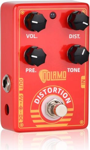 دواسة تأثير اهتزاز الجيتار الكهربائي مع تجاوز حقيقي (أحمر) in Kuwait