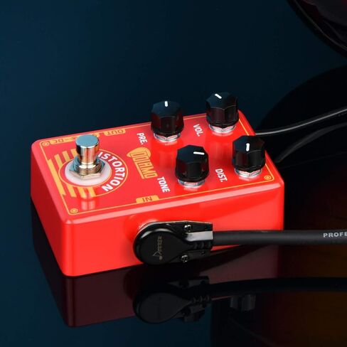 دواسة تأثير اهتزاز الجيتار الكهربائي مع تجاوز حقيقي (أحمر) in Kuwait