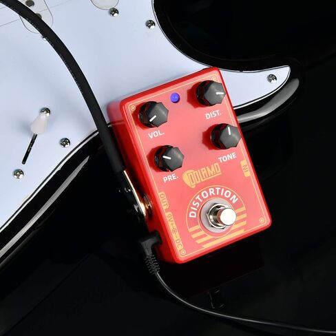 دواسة تأثير اهتزاز الجيتار الكهربائي مع تجاوز حقيقي (أحمر) in Kuwait