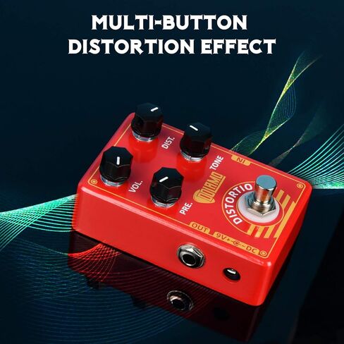 دواسة تأثير اهتزاز الجيتار الكهربائي مع تجاوز حقيقي (أحمر) in Kuwait