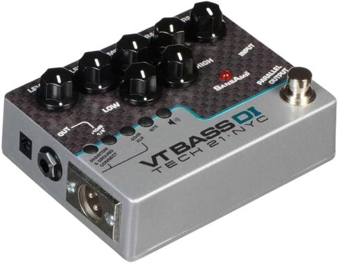 Tech 21 SansAmp VT Bass DI Pedal Bundle w/ 2x Strukture Patch Cables, 12x Guitar Picks & Liquid Audio Polishing Cloth CS-VTB-DI in Saudi Arabia