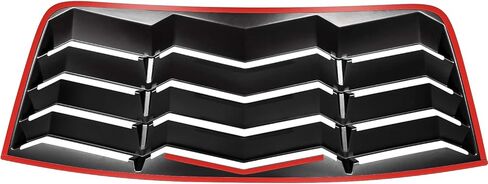 فتحات النوافذ الجانبية الخلفية متوافقة مع دودج تشالنجر 2008-2022 في GT Lambo Style Back Louver Sun Shade Cover مخصص يناسب جميع الأحوال الجوية ABS (أسود غير لامع) in Kuwait