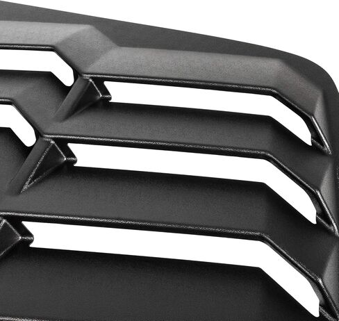 فتحات النوافذ الجانبية الخلفية متوافقة مع دودج تشالنجر 2008-2022 في GT Lambo Style Back Louver Sun Shade Cover مخصص يناسب جميع الأحوال الجوية ABS (أسود غير لامع) in Kuwait