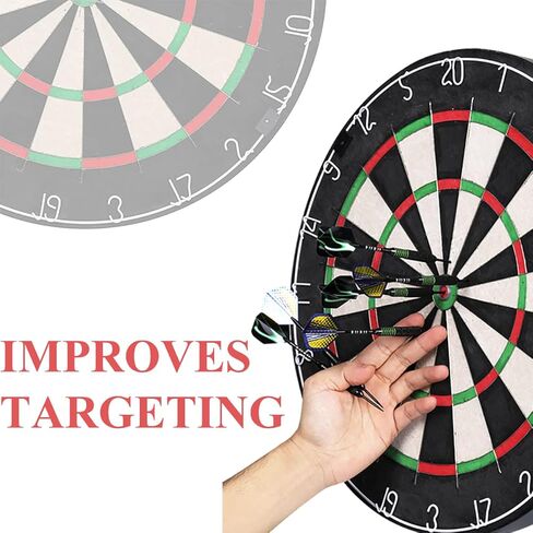 12 Pack Darts Metal Tip Set for Dartboard 6 x 22g 6 x 24g, Steel Tip Darts with Black Blue Aluminium Shafts 30 Flights 50 Rubber O-Rings 1 Dart Sharpener Tool in Kuwait