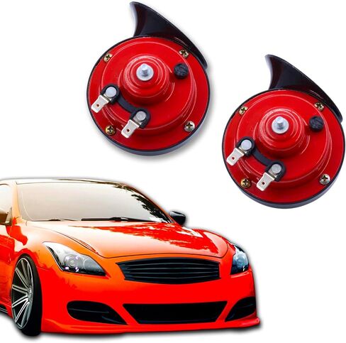 2PCS Train Horn Super Loud Snail Horn for Truck 12v Electric Waterproof Double Horn Air Speakers with Brackets and Screws Train Horn for Cars, Motorcycle, Bikes & Boats in Kuwait
