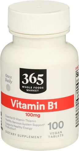 365 by Whole Foods Market, Vitamin B1 100Mg, 100 Tablets in Saudi Arabia