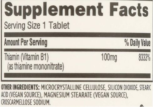365 by Whole Foods Market, Vitamin B1 100Mg, 100 Tablets in Saudi Arabia