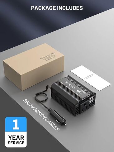 150W Power Inverter, Car Power Inverter Converter DC 12V to 110V AC Car Plug Adapter Outlet Converter with 3.1A Dual USB Charging Ports for Laptop Camping Trip Accessories in Saudi Arabia