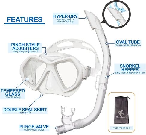 Adult X-Plore 2-Window Mask & Snorkel Combo in Kuwait