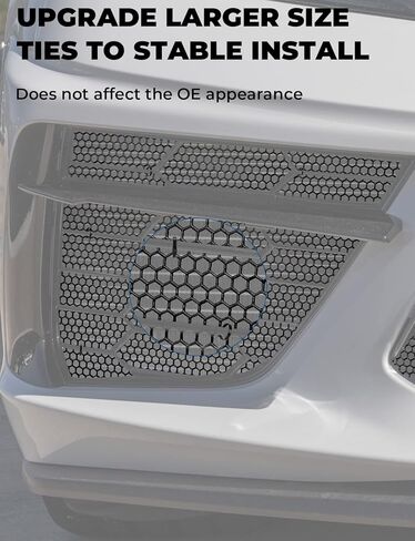 ISSYAUTO Front Mesh Honeycomb Grill Guard Compatible with 2020 2021 2022 2023 C8 Corvette, Upgraded Radiator Grille Guards, Aluminum Metal Car Grill Mesh Body Bumpers Outer Grill Grate, 2 Pc in Saudi Arabia