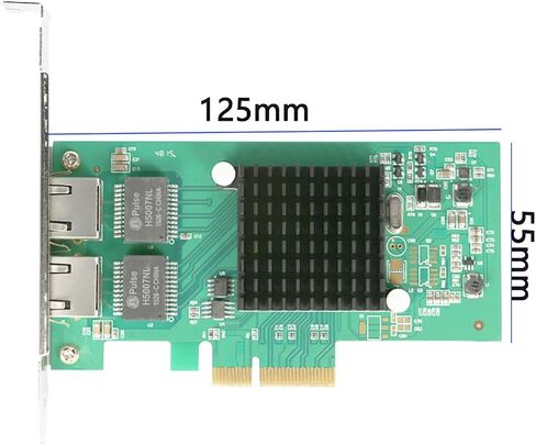 Dual-Port PCIe x4 Gigabit Network Card with Intel I350 1000M PCI Express Ethernet Adapter with Intel I350-T2 Two Ports LAN NIC Card for Windows/Server/Linux/Freebsd/DOS in Saudi Arabia