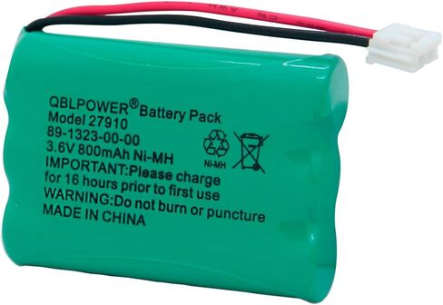 27910 بطارية هاتف لاسلكية قابلة للشحن متوافقة مع 89-1323-00-00 E1112 E2801 TL72108 SD-7501 23-959 سماعات لاسلكية 3.6 فولت (عبوة من 4) in Kuwait