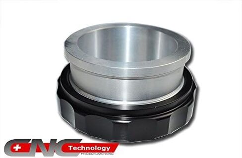 لحام من سبائك الألومنيوم على عنق الحشو وغطاء مقاس 2.5 بوصة مع معرف على شكل حلقة دائرية لخزان خزان الوقود باللون الأسود 25_CAP_BK in Kuwait