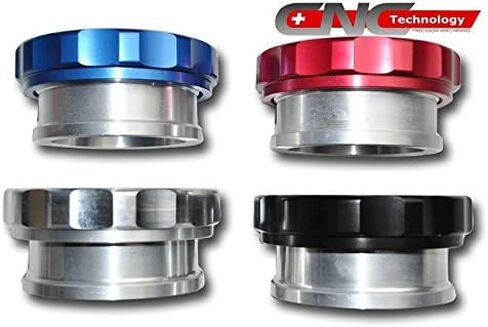 لحام من سبائك الألومنيوم على عنق الحشو وغطاء مقاس 2.5 بوصة مع معرف على شكل حلقة دائرية لخزان خزان الوقود باللون الأسود 25_CAP_BK in Kuwait