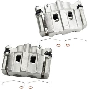 TRQ Front Brake Caliper Set Fits 2009-2015 Toyota Venza