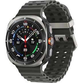 Samsung Galaxy Watch Ultra 47mm LTE AI Smartwatch w/Energy Score, Wellness Tips, Heart Rate Tracking, Sleep Monitor, Fitness Tracker, GPS, 2024,Titanium Silver [US Version, 1Yr Manufacturer Warranty]