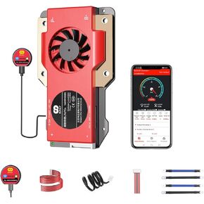 DALY Smart BMS 4S-16S 40A-500A with WiFi Module and CAN 485 Communication Protection Board for LifePO4 Lithium Battery Pack (Smart BMS 8S 24V，100A)