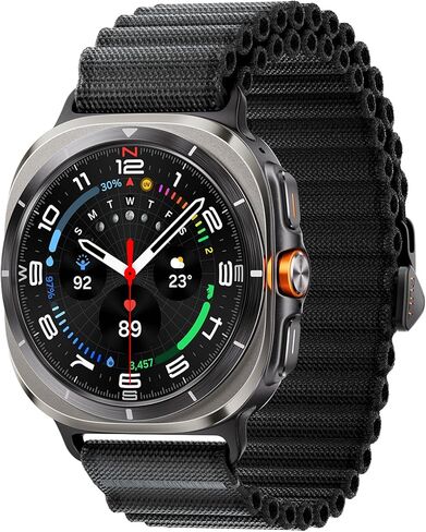 SAMSUNG Galaxy Watch Ultra 47mm LTE AI Smartwatch + Free Band, Energy Score, Heart Rate Tracking, Sleep Monitor, Fitness Tracker, GPS, 2024, Titanium White [US Version, 1Yr Manufacturer Warranty] in Saudi Arabia