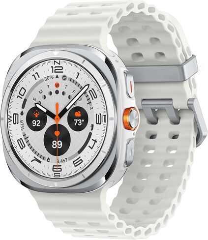 SAMSUNG Galaxy Watch Ultra 47mm LTE AI Smartwatch + Free Band, Energy Score, Heart Rate Tracking, Sleep Monitor, Fitness Tracker, GPS, 2024, Titanium White [US Version, 1Yr Manufacturer Warranty] in Saudi Arabia