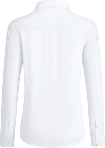 siliteelon Button Down Shirts for Women Wrinkle Free Dress Shirts Long Sleeve Shirts Formal Work Office Blouses Tops in Saudi Arabia