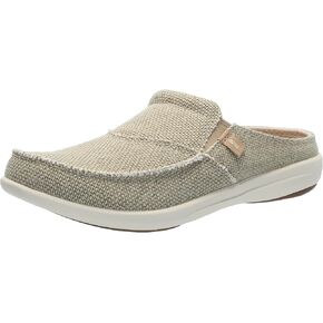 REVITALIGN Men's Siesta Canvas Mule, Grey, 11.5