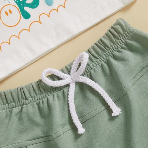 CIYCUIT Baby Boy Summer Clothes Short Sleeve Letter Print Shirt Shorts Set in Saudi Arabia