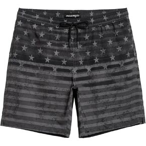 maamgic Mens Quick Dry Solid 4 Way Stretch Swim Trunks Mesh Lining Swimwear Bathing Suits