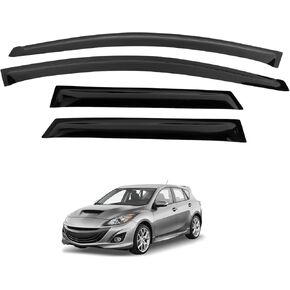 Window Visor Rain Guard Deflector Compatible with 1990-1993 Honda Accord 4 Door, Wind Deflector 4PCS Tape-On Acrylic Smoke Window Vent Sun Shades for 1991 1992 Accord