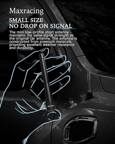 MAXRACING Short Truck Antenna Compatible with 4Runner 2002-2013 / Carwash Safe/Aluminum Replacement Antenna in Saudi Arabia