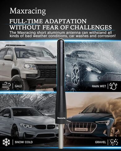 MAXRACING Short Truck Antenna Compatible with 4Runner 2002-2013 / Carwash Safe/Aluminum Replacement Antenna in Saudi Arabia