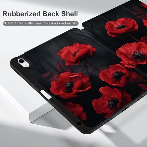 MEEgoodo Tablet Cases for iPad Air 11 inch Case 2024 (with M2 Chip)/iPad Air 5th Generation Case/iPad Air 4th Generation Case 10.9 inch 2022 2020, Beautiful Fantasy Flower in Saudi Arabia