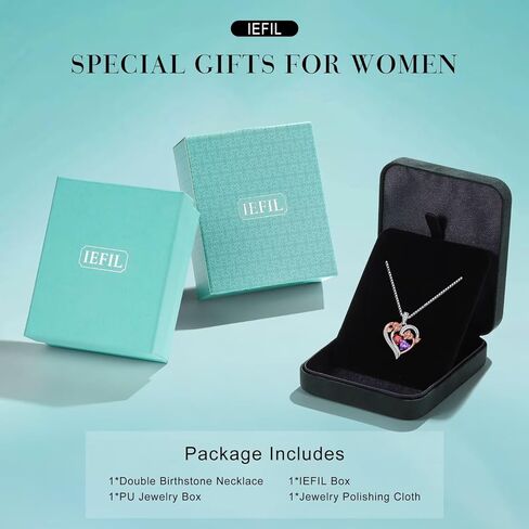 Iefil Wife Christmas Gift Ideas - Wife Christmas Necklace, Anniversary Wife Gifts, Birthday Gifts for Wife,Wife Jewelry Gifts, 925 Sterling Silver Necklace in Kuwait