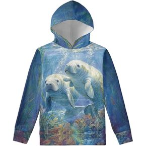 WELLFLYHOM Hoodies for Boys Girls Youth Kids Hooded Pullover Long Sleeve Sweatshirts