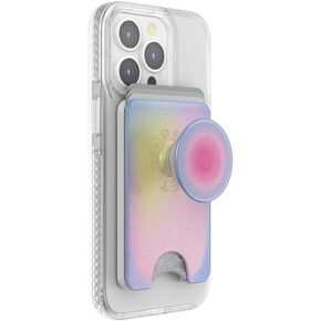 محفظة هاتف PopSockets مع قبضة ممتدة وحلقة محول لـ MagSafe، حامل بطاقة الهاتف، متوافقة مع الشحن اللاسلكي، محفظة متوافقة مع MagSafe - كل الابتسامات in Kuwait