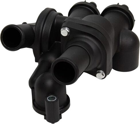 TRQ Upper Thermostat with Housing Assembly Compatible with 04-09 Cadillac in Kuwait